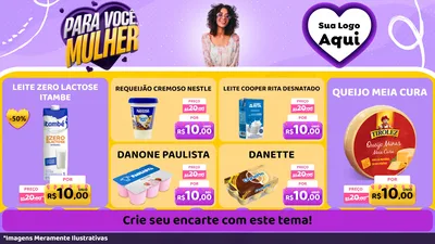 Modelo de TV para TV Horizontal com o tema Para Você, Mulher para Frios e Laticínios