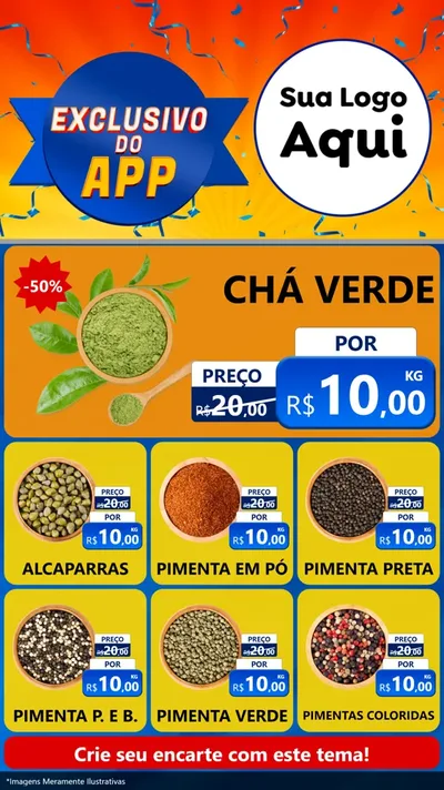 Modelo de Rede Social para Stories com o tema Exclusivo do Aplicativo para Produtos Naturais