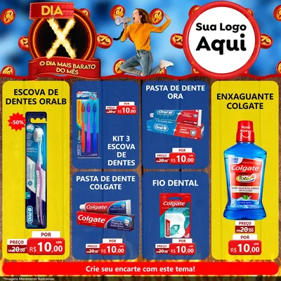Modelo de Rede Social para Feed Facebook com o tema Dia X - O Dia Mais Barato Do Mês para Higiene Pessoal