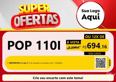 Modelo de Cartaz para Cartaz A4 Horizontal
