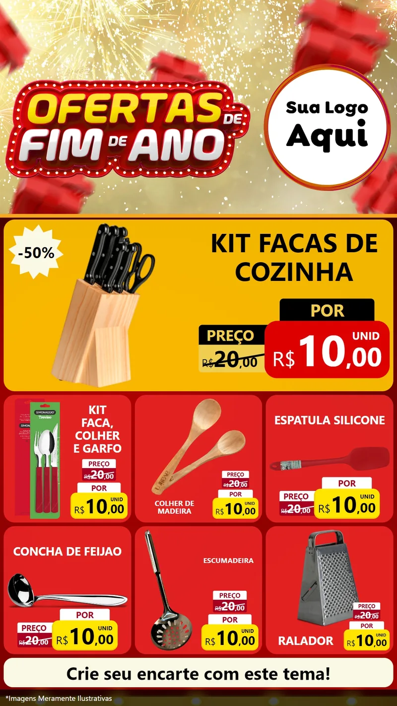 Modelo de Rede Social para Stories com o tema Ofertas de Fim de Ano para Utilidades Domésticas