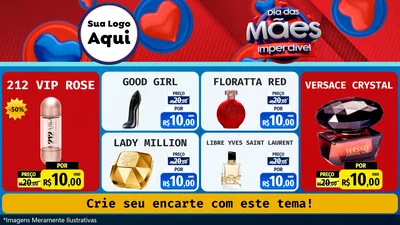 Modelo de TV para TV Horizontal com o tema Dia Das Mães Imperdível para Perfumes