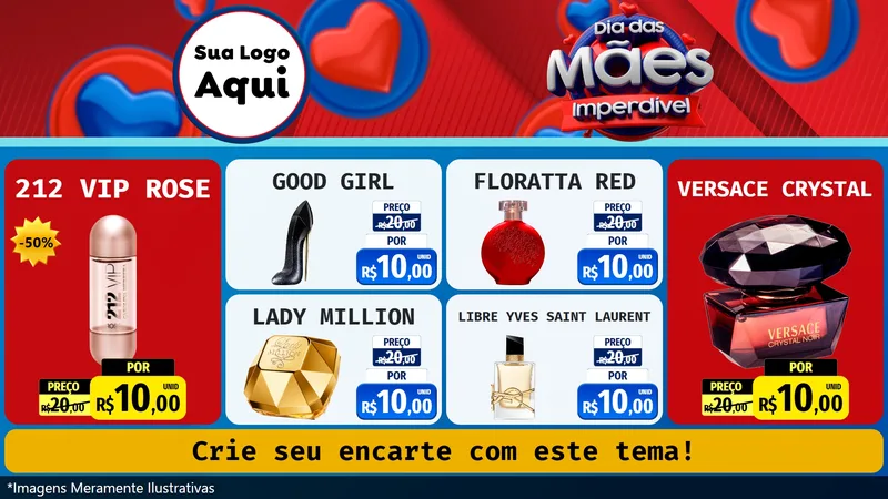 Modelo de TV para TV Horizontal com o tema Dia Das Mães Imperdível para Perfumes