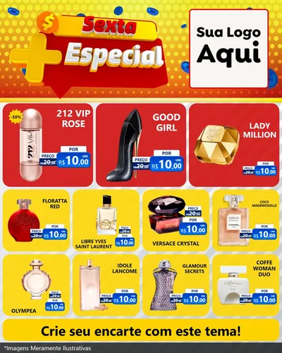 Modelo de Rede Social para Feed Instagram com o tema Sexta Mais Especial para Perfumes