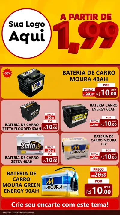 Modelo de TV para TV Vertical com o tema A Partir de Um e Noventa e Nove - 1,99