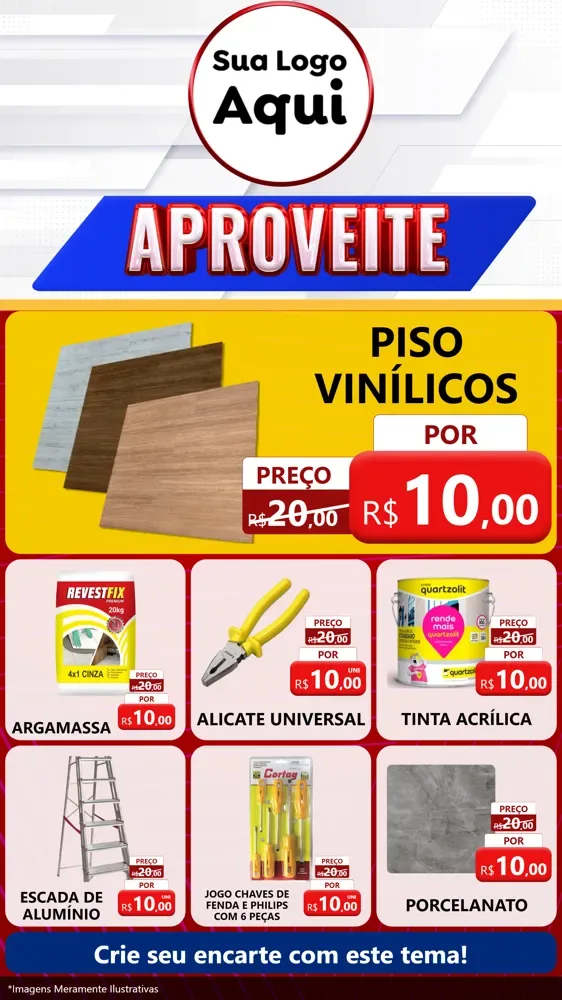 Modelo de Rede Social para Stories com o tema Aproveite para Material para Construção