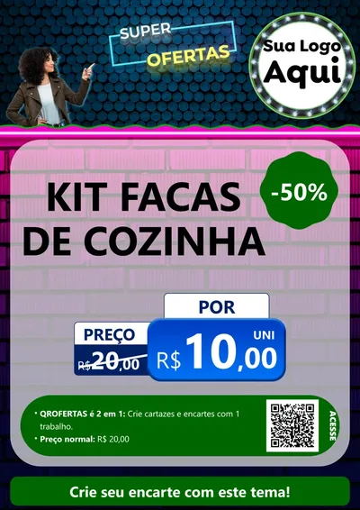 Modelo de Cartaz para Cartaz A4 Vertical com o tema Super Ofertas para Utilidades Domésticas