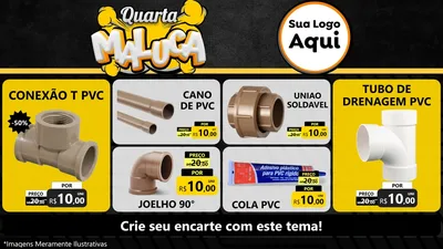 Modelo de TV para TV Horizontal com o tema Quarta Maluca para Tubos e conexões