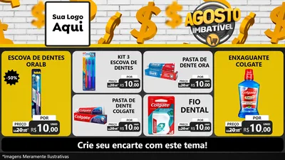 Modelo de TV para TV Horizontal com o tema Agosto imbatível para Higiene Pessoal