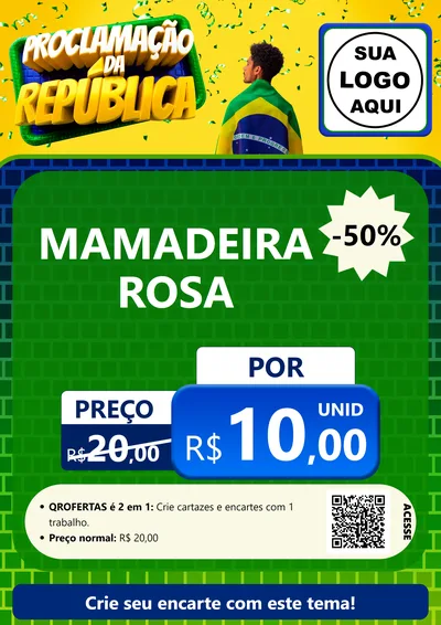 Modelo de Cartaz para Cartaz A4 Vertical com o tema Proclamação da República para Bebês