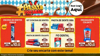 Modelo de TV para TV Horizontal com o tema Páscoa Premiada para Higiene Pessoal
