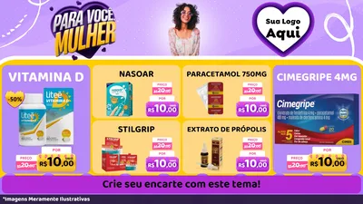 Modelo de TV para TV Horizontal com o tema Para Você, Mulher para Farmácia