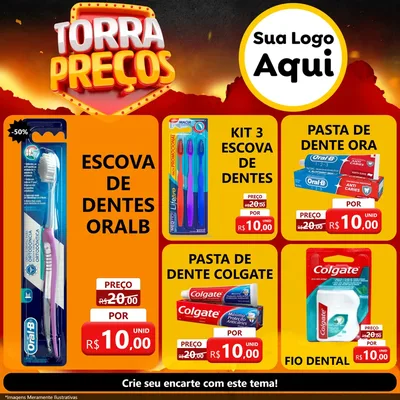 Modelo de Rede Social para Feed Facebook com o tema Torra Preços para Higiene Pessoal