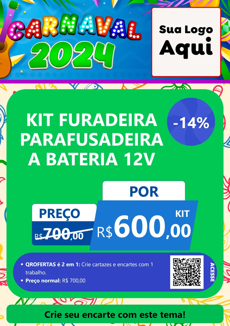Modelo de Cartaz para Cartaz A4 Vertical com o tema Carnaval 2027 para Maquinas e Ferramentas