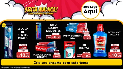 Modelo de TV para TV Horizontal com o tema Sexta Maluca! para Higiene Pessoal