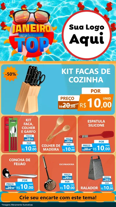 Modelo de Rede Social para Stories com o tema Janeiro Top para Utilidades Domésticas