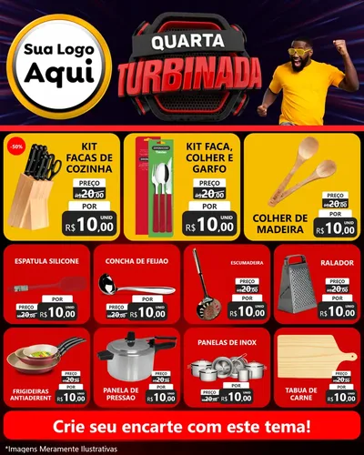 Modelo de Rede Social para Feed Instagram com o tema Quarta Turbinada para Utilidades Domésticas
