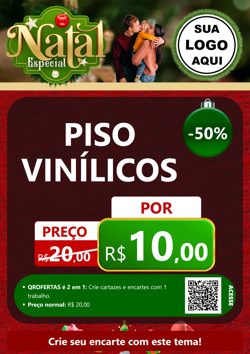 Modelo de Cartaz para Cartaz A4 Vertical com o tema Natal Especial para Material para Construção