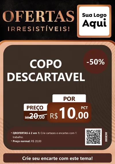 Modelo de Cartaz para Cartaz A4 Vertical com o tema Ofertas Irresistíveis! para Embalagens