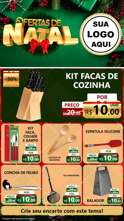 Modelo de Rede Social para Stories com o tema Ofertas de Natal para Utilidades Domésticas