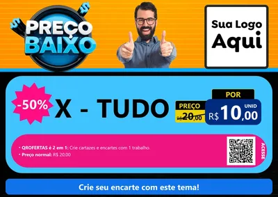 Modelo de Cartaz para Cartaz A4 Horizontal