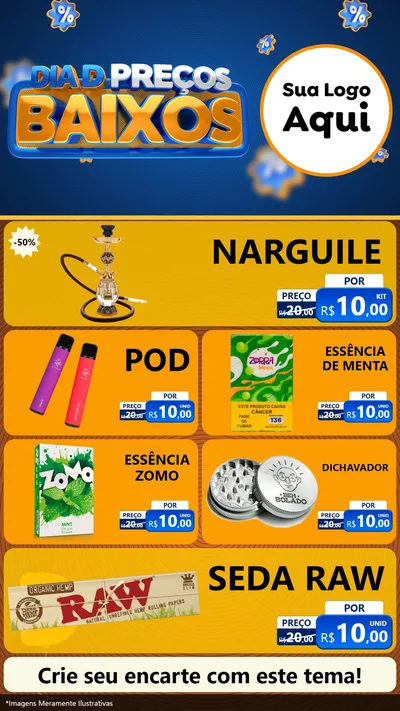 Modelo de TV para TV Vertical com o tema Dia D Preço Baixo para Tabacaria