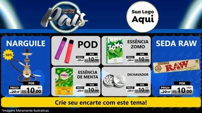 Modelo de TV para TV Horizontal com o tema Sorteio Dia Dos Pais para Tabacaria