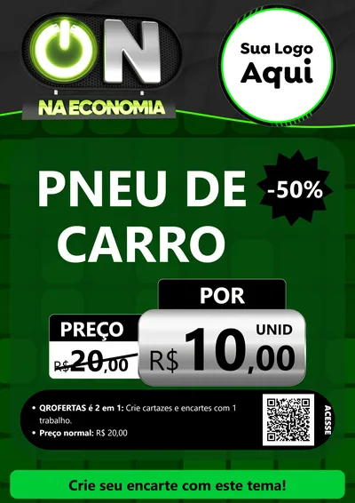 Modelo de Cartaz para Cartaz A4 Vertical com o tema On Na Economia para Auto peças