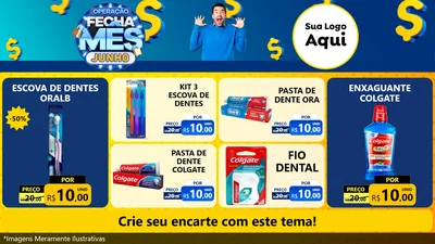 Modelo de TV para TV Horizontal com o tema Operação Fecha Mês, Junho para Higiene Pessoal