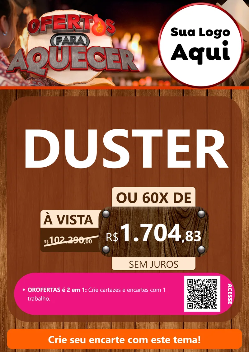 Modelo de Cartaz para Cartaz A4 Vertical com o tema Ofertas Para Aquecer para Concessionaria de Carros