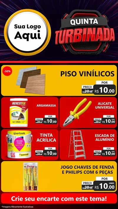 Modelo de TV para TV Vertical com o tema Quinta Turbinada para Material para Construção
