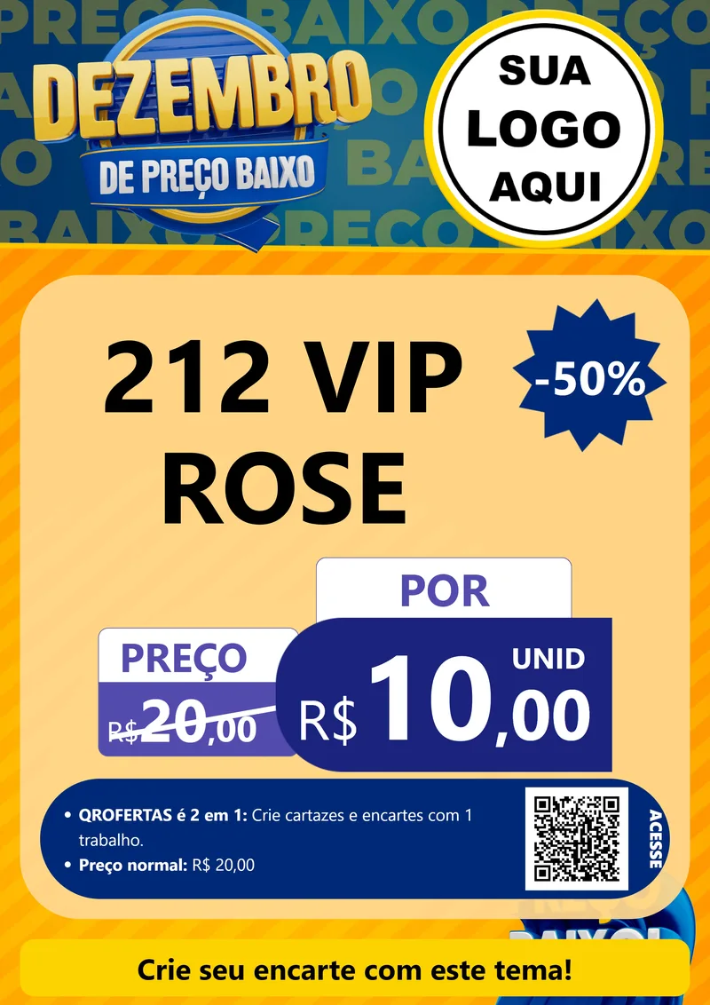Modelo de Cartaz para Cartaz A4 Vertical com o tema Dezembro de Preço Baixo para Perfumes
