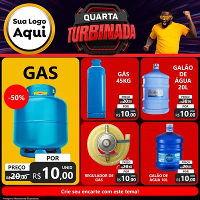 Modelo de Rede Social para Feed Facebook com o tema Quarta Turbinada para Água e gás