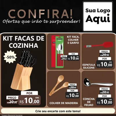 Modelo de Rede Social para Feed Facebook com o tema Confira! Ofertas que irão te surpreender! para Utilidades Domésticas