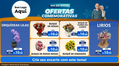 Modelo de TV para TV Horizontal com o tema Dia do Idoso