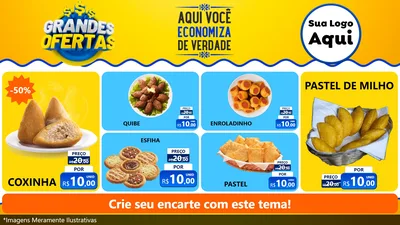 Modelo de TV para TV Horizontal com o tema Grandes Ofertas para Salgadaria