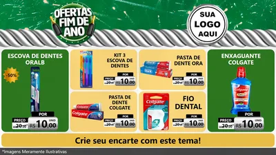 Modelo de TV para TV Horizontal com o tema Ofertas Fim de Ano para Higiene Pessoal