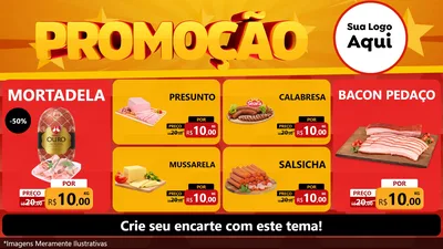 Modelo de TV para TV Horizontal com o tema Promoção para Frios e Laticínios