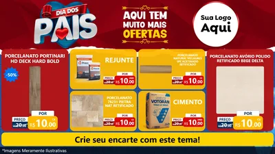 Modelo de TV para TV Horizontal com o tema Dia dos Pais para Pisos e revestimentos