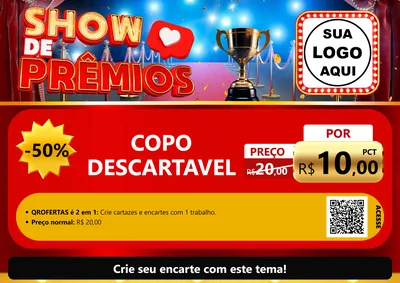 Modelo de Cartaz para Cartaz A4 Horizontal