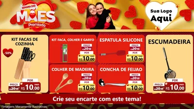 Modelo de TV para TV Horizontal com o tema Semana das Mães Premiada para Utilidades Domésticas
