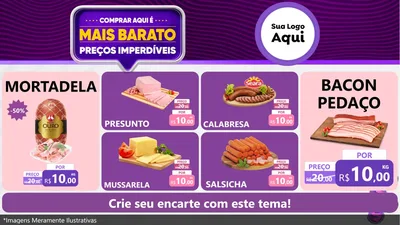 Modelo de TV para TV Horizontal com o tema Mais Barato para Frios e Laticínios
