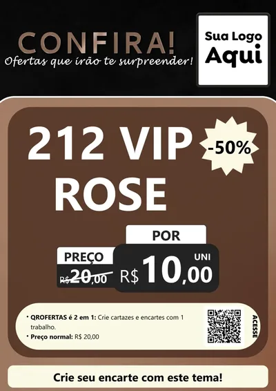 Modelo de Cartaz para Cartaz A4 Vertical com o tema Confira! Ofertas que irão te surpreender! para Perfumes