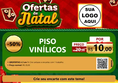 Modelo de Cartaz para Cartaz A4 Horizontal com o tema Ofertas de Natal para Material para Construção