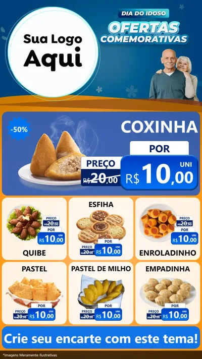 Modelo de Rede Social para Stories com o tema Dia do Idoso