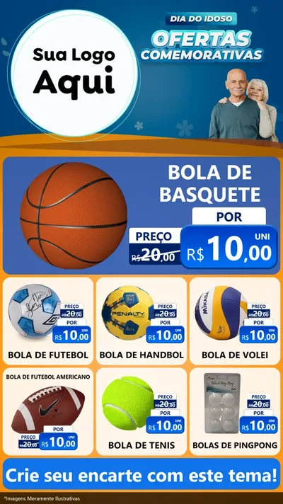 Modelo de Rede Social para Stories com o tema Dia do Idoso