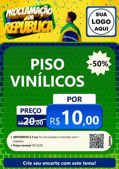 Modelo de Cartaz para Cartaz A4 Vertical com o tema Proclamação da República para Material para Construção