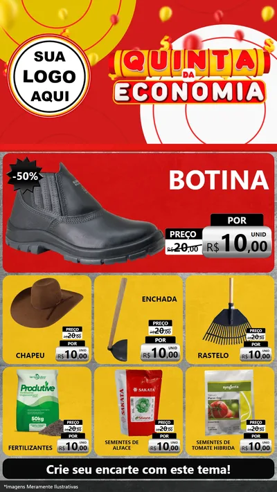 Modelo de Rede Social para Stories com o tema Quinta da Economia para Agropecuária