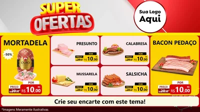 Modelo de TV para TV Horizontal com o tema Super Ofertas para Frios e Laticínios