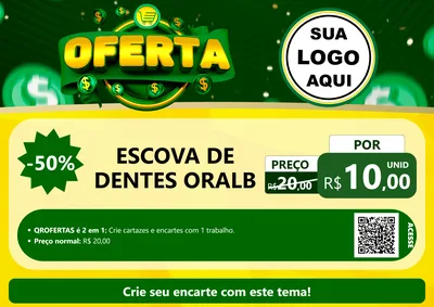 Modelo de Cartaz para Cartaz A4 Horizontal com o tema Oferta para Higiene Pessoal